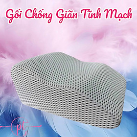 Gối chống giãn tĩnh mạch kê cao chân giúp giảm tê buốt, phù nề chân và vọp bẻ - Vải lưới 5D thoáng mát