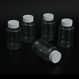 5 Piece Specimen Cups Containers Sterile Jars Leakproof Thread Bottles