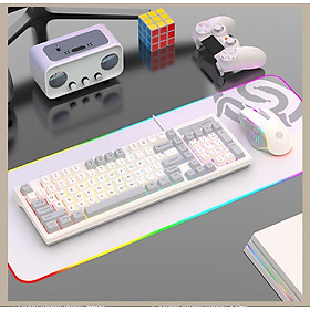 Bộ bàn phím và chuột có dây K-SNAKE KM800 chuyên game thiết kế phím mini size với bản phối màu sắc mới lạ kèm theo đèn led 7 màu dành cho game thủ - HN - HÀNG CHÍNH HÃNG