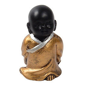 Resin Buddha Statue Monk Figurine Tea pet  Ornaments