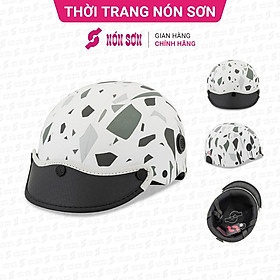 Mũ bảo hiểm nửa đầu lỗ thông gió hoa văn chính hãng NÓN SƠN-MP-TR103