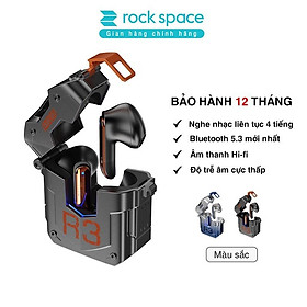 Tai nghe bluetooth không dây nhét tai TWS Rockspace Steampunk R3 nghe nhạc lên đến 24h hàng chính hãng bảo hành 12 tháng