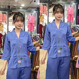 Đồ Lam Đi Chùa # Bà Lai Lụa Pháp Cao Cấp# Quần Áo Nữ # Đồ Bộ Nữ