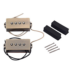 1Set Metal 4 String Pickup Noiseless for Precision P Bass Parts