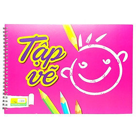 Tập Vẽ Lò Xo A4 - Giấy Vàng - Mẫu 1