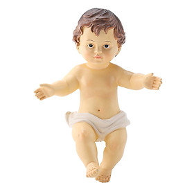 Baby Figurine Resin Craft Ornament Jesus Statue for Bedroom Decoration Gifts