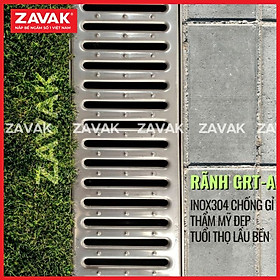 Rãnh Thoát Nước Inox 304 ZAVAK Grating GRT-AX217 inox 304 (modun 1.2m)