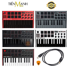 Akai MPK Mini MK3 - Midi Compact Keyboard Controller Bàn Phím Sáng Tác Sản Xuất Âm Nhạc Producer Hàng Chính Hãng - Kèm Móng Gẩy DreamMaker