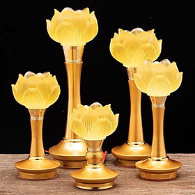 Mua CẶP 2 CÂY ĐÈN LED HOA SEN LƯU LY 7 MÀU THỜ CÚNG TRANG TRÍ