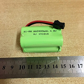 Mua Pin sạc 4.8v dung lượng 2400mah xếp vuông chân cắm càng cua đen jack sm 2p