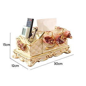 Mua Hộp Giấy Thạch Lựu Sứ Xương Men Xà Cừ Tân Cổ Điển CB35-HG