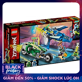 Mô hình đồ chơi lắp ráp LEGO NINJAGO Xe Đua Tốc Độ Của Jay Và Lloyd 71709 (322 Chi tiết )