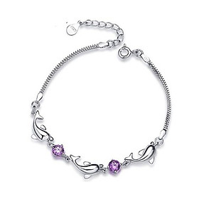 Lắc tay vòng tay bạc s925 cỏ bốn lá may mắn 