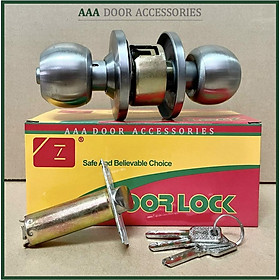 Mua Ổ khóa tay nắm tròn zani inox chất lượng (Khóa cửa phòng   khóa nhà vệ sinh)