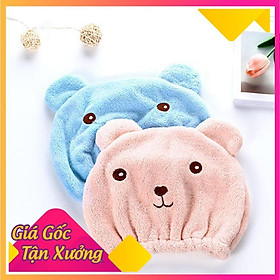 Mua Khăn Quấn Tóc Siêu Thấm Hút Hình Gấu 26cm FREESHIP  TP S