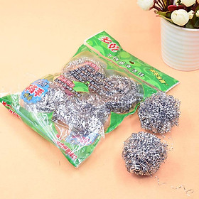 Bộ 4 miếng Cọ xoong, chà xoong nồi bằng Thép Siêu tiện dụng