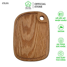 Mua Khay gỗ sồi Mỹ đựng thức ăn decor nhỏ xinh - Size 16cm x 22cm (CTL551)