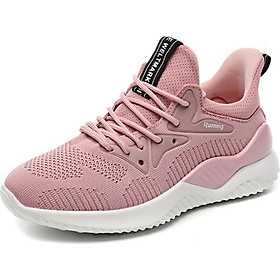 Spring And Autumn Korean Breathable Flyknik Sneakers Wild Ladies Running Shoes