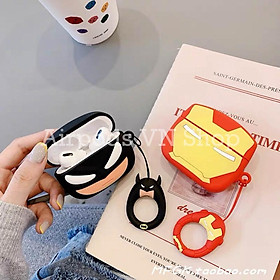 Mua Bao Case Ốp dành cho Airpods Pro siêu anh hùng Batman & Ironman silicon cao cấp