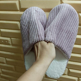 Mua Dép bông nhung tăm êm chống trượt
