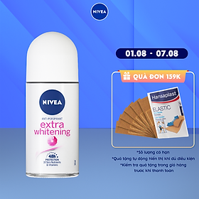 Lăn Ngăn Mùi NIVEA Extra Whitening Trắng Mịn Mờ Vết Thâm (50ml) - 83747