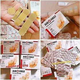 Băng Ơ Gâu Y Tế Hộp 100 Chiếc Đủ Size To Nhỏ - Băng Vết Thương Băng Y Tế