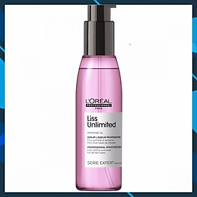 Tinh dầu L'oreal Primrose oil Liss Unlimited chăm sóc tóc duỗi xơ rối chống nhiệt khi sấy 125ml