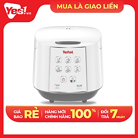 Nồi cơm điện tử Tefal RK733168 - 1.8L 750W - Lòng nồi niêu vân đá cao cấp - Giữ ấm 12 tiếng - Công nghệ Fuzzy Logic - Hàng chính hãng