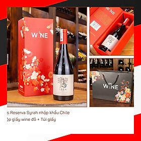 Hộp wine đỏ 1 chai Iris Reserva Syrah Chile
