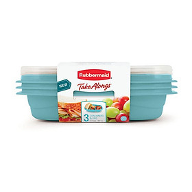 Bộ hộp đựng cơm Take along nhựa nguyên sinh Rubbermaid USA ( 3 size 887ML)