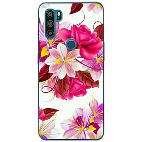 Ốp lưng dành cho Vsmart Active 3 mẫu Hoa hồng trắng