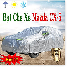 Bạt Phủ Ô Tô #Mazda CX5 CAO CẤP 3 LỚP -Tráng Bạc Cách Nhiệt, Chống Nước, Chống Trộm Gương(hàng cao cấp)