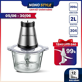 Máy Xay Thịt 2 Lưỡi Kép Nonostyle (2L) - Hàng Chính Hãng