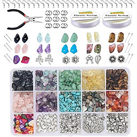 1Set Stone Beads DIY Necklace Bracelet Earring Jewelry Making for Women Girls
