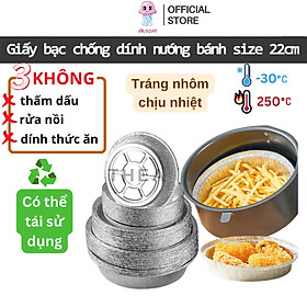 Mua Khay Giấy Bạc Lót Nồi Chiên Không Dầu Đường Kính 22cm  Khay Đựng Thực Phẩm