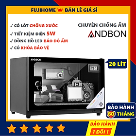 Tủ chống ẩm máy ảnh 20 lít Andbon