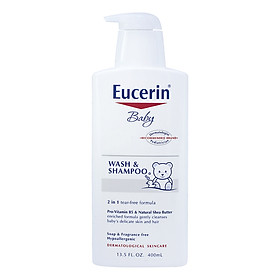 Sữa Tắm Gội Dịu Nhẹ Cho Bé Eucerin Baby Wash & Shampoo (400ml)