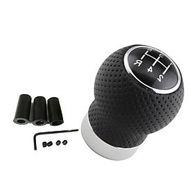 5 Speed Universal Car PU Leather Manual Gear Stick  Knob Shifter Lever