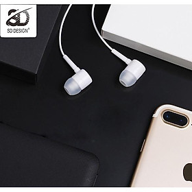 Tai Nghe Nhét Tai SD Design V5 Super Bass tương thích các dòng điện thoại jack 3.5mm, có mic bảo hành 1 đổi 1