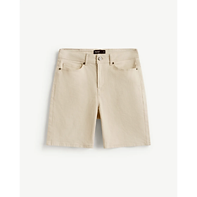 Quần short denim nam màu be form straight basic - RT 10S25DPS010 | ROUTINE CÀ MAU