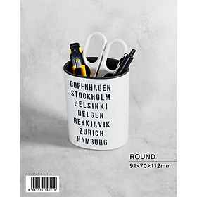 Hộp đồ dùng văn phòng & remote - Hình tròn - Made in Japan