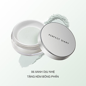 Phấn phủ kiềm dầu Perfect Diary chống thấm nước kiểm soát dầu màu #6 7g - màu Xanh Mint
