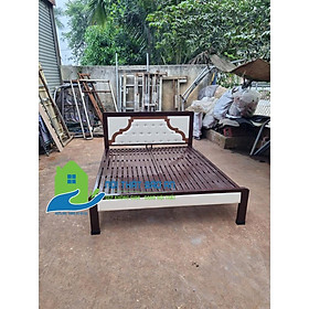 Giường sắt hộp mẫu mới mẫu 01 nhiều kích thước từ 1m4x2m , 1m6x2m , 1m8x2m