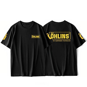 HOT Áo thun unisex racing biker Ohlins nam nữ tay ngắn có big size  gia sốc