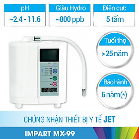 Máy Lọc Nước Ion Kiềm Impart Excel-FX (MX-99) Siêu Kiềm Siêu Axit - Giàu Hydro - Hàng Chính Hãng