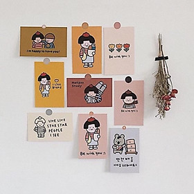 SET CARD 9 TẤM “BE WITH YOU” TRANG TRÍ TƯỜNG