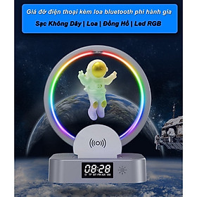 Mua Đèn Ngủ Dock Sạc không Dây Đồng hồ báo thức Phi Hành Gia Công Nghệ 4in1 Maglev Astronaut in Space
