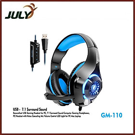 Hình ảnh  Tai Nghe Chụp Tai GM-110 7.1  LED Gaming - JL - HÀNG CHÍNH HÃNG