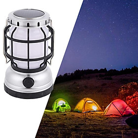 Camping Lantern, Solar Powered Waterproof Tent Light, Perfect Lantern Flashlight for Emergency Survival Hiking Fishing Home and More