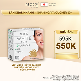 Viên uống trắng da giảm nám chống nắng Nucos White 60 viên